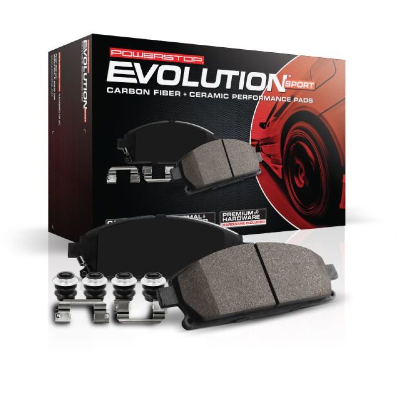 Power Stop 12-19 Ford F-250 Super Duty Front Z23 Evolution Sport Brake Pads w/Hardware PowerStop Brake Pads - Performance