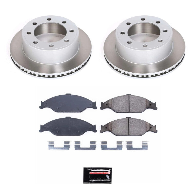 Power Stop 99-04 Ford Mustang Front Semi-Coated Rotor Kit PowerStop Brake Kits - Performance Blank