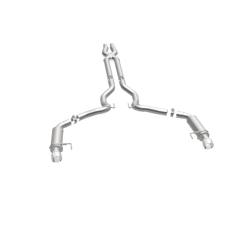 MagnaFlow Cat Back, SS, 3in, Competition, Dual Split Polished 4.5in Tips 2015 Ford Mustang GT V8 5.0 Magnaflow Catback