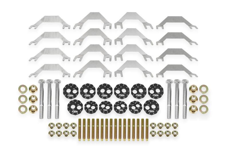 BMR 06-13 Chevrolet Corvette C6 Z06/ 09-13 ZR1 Camber Bolt & Stud Kit - Black Anodized BMR Suspension Camber Kits