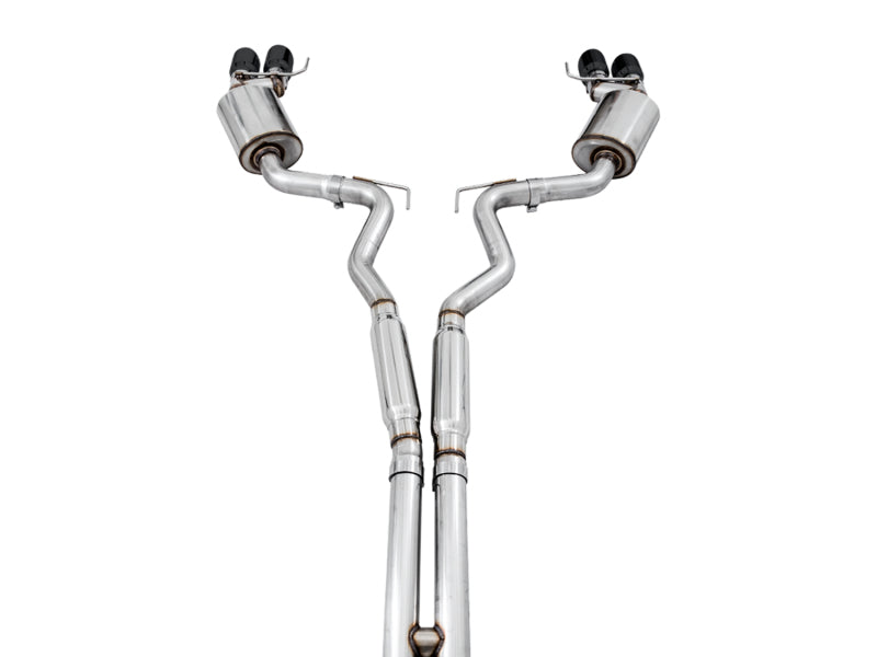 AWE Tuning 2018+ Ford Mustang GT (S550) Cat-Back Exhaust - Touring Edition (Quad Diamond Black Tips) AWE Tuning Catback