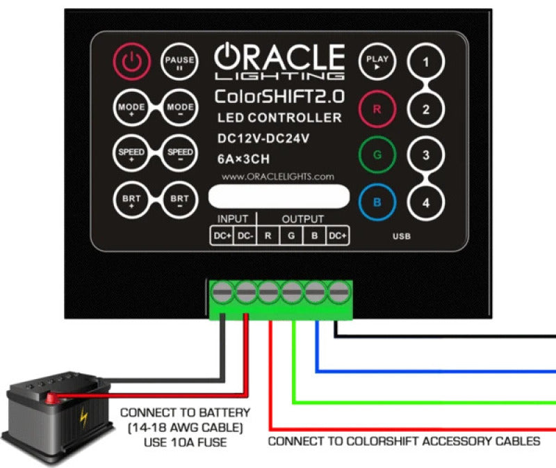 Oracle V2.0 LED Controller ORACLE Lighting Light Accessories and Wiring