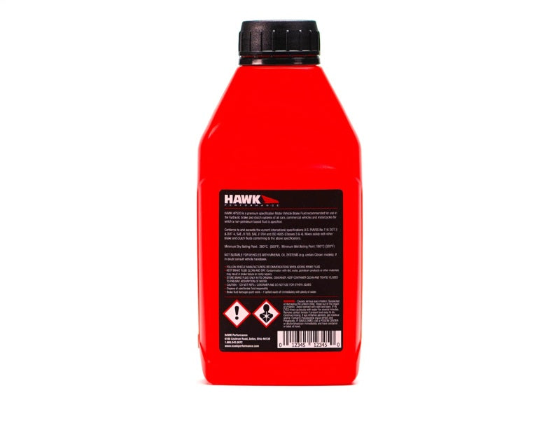 Hawk Performance Street DOT 4 Brake Fluid - 500ml Bottle Hawk Performance Brake Fluid