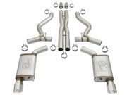 aFe MACHForce XP 3in 304 SS Cat-Back Exhausts w/ Polished Tips 15-17 Ford Mustang GT V8-5.0L/V6-3.7L aFe Catback