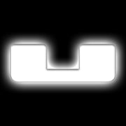ORACLE Lighting Universal Illuminated LED Letter Badges - Matte Wht Surface Finish - U ORACLE Lighting Light Accessories and Wiring