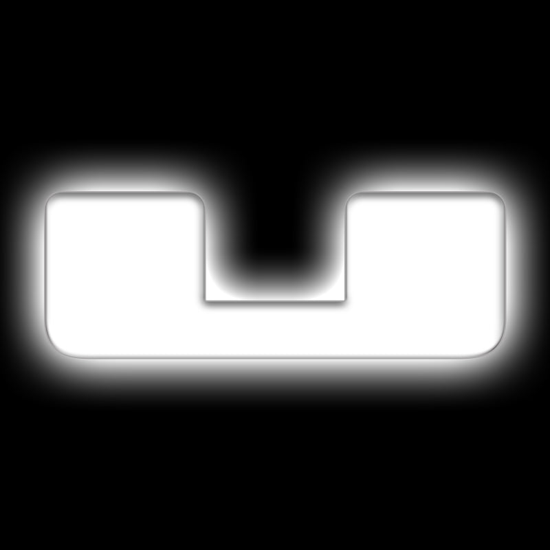 ORACLE Lighting Universal Illuminated LED Letter Badges - Matte Wht Surface Finish - U ORACLE Lighting Light Accessories and Wiring