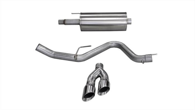 Corsa 15-20 Ford F-150 5.0L V8 (Super Crew Cab) Polished Sport Single Side Dual 4in Tips CB Exhaust CORSA Performance Catback