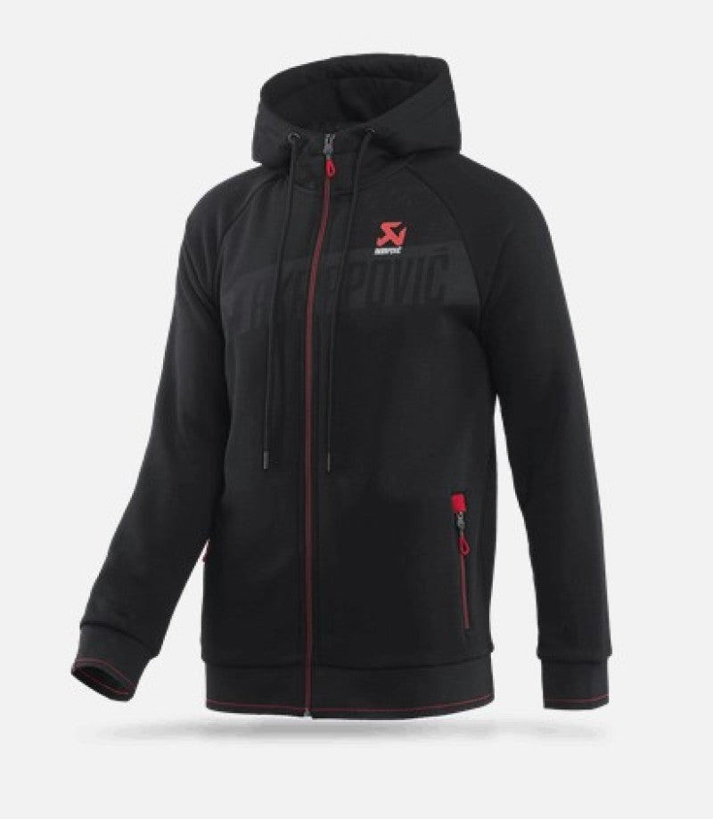 Akrapovic Mens Corpo Zip Hoodie Black - XL Akrapovic Headwear