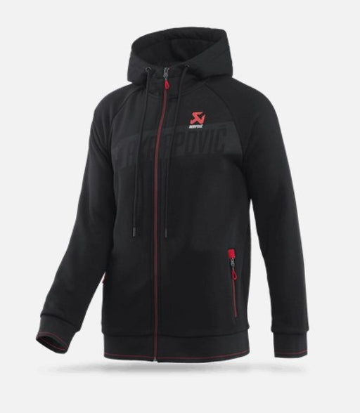 Akrapovic Mens Corpo Zip Hoodie Black - 2XL Akrapovic Headwear