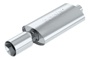 Borla Boomer Muffler Thumper Oval 2-1/4in In 4in Side Round Out Borla Muffler