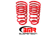 BMR 10-15 5th Gen Camaro V8 Rear Lowering Springs - Red BMR Suspension Lowering Springs