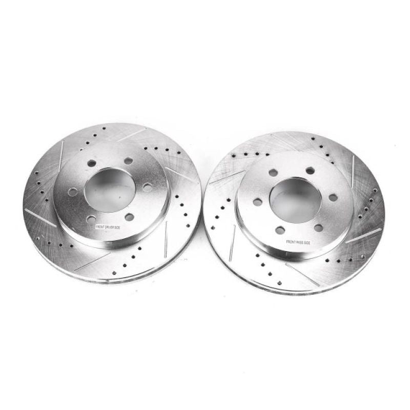 Power Stop 04-08 Ford F-150 Front Evolution Drilled & Slotted Rotors - Pair PowerStop Brake Rotors - Slot & Drilled