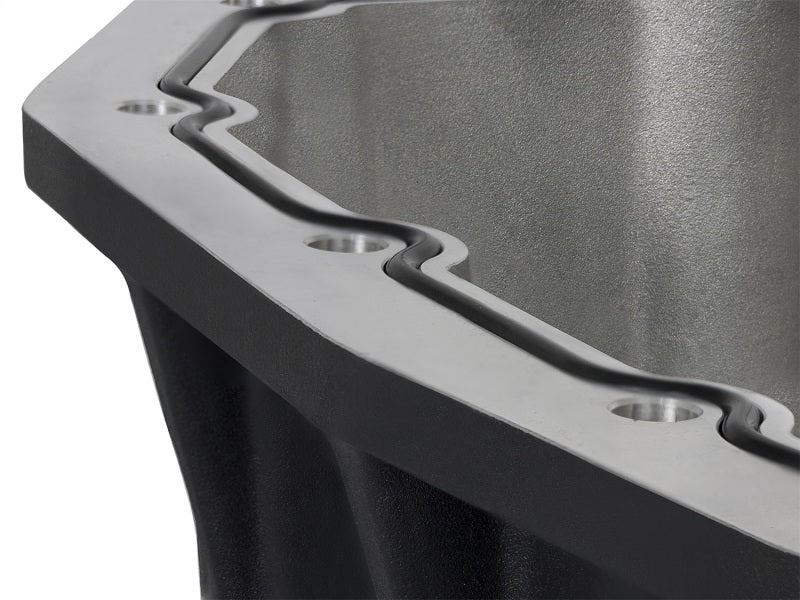 AFE Pro Series Engine Oil Pan Black w/Machined Fins; 11-16 Ford Powerstroke V8-6.7L (td) aFe Diff Covers