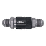 DeatschWerks 8AN Male Flare Quick Disconnect Dry Break Fitting - 2 Pieces Anodized Matte Black DeatschWerks Fittings
