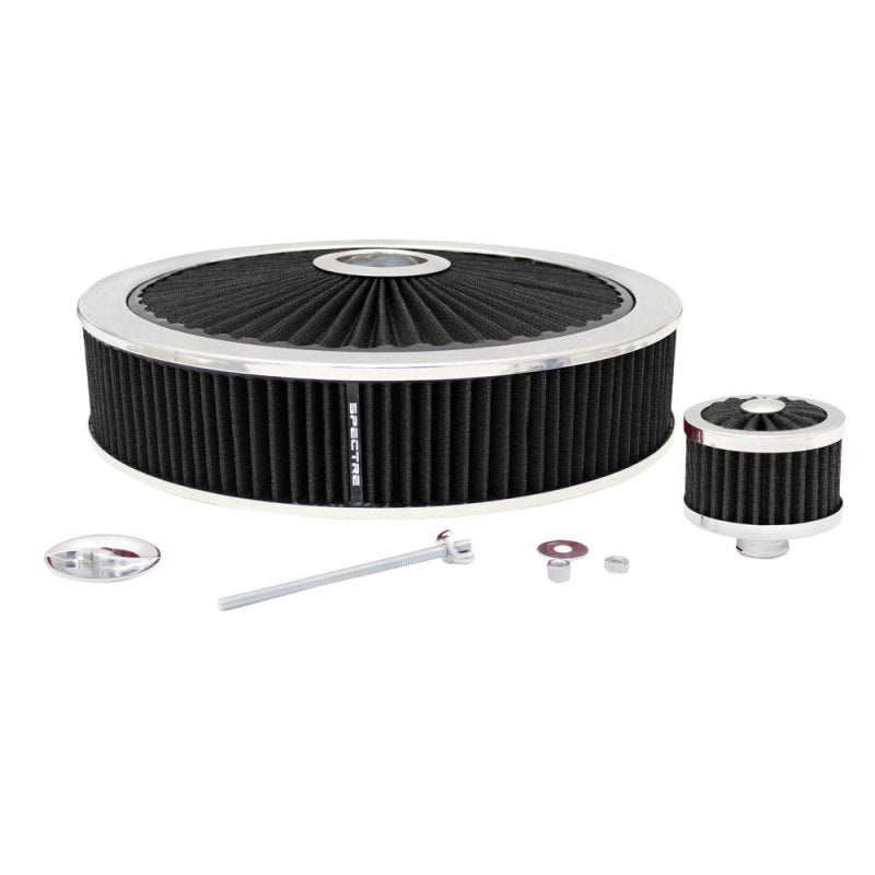 Spectre ExtraFlow Filter Value Pack 14in. x 3in. - Black Spectre Air Filters - Universal Fit