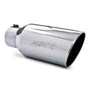 MBRP Universal Tip 8in OD Rolled End 5in Inlet 18in Length T304 MBRP Steel Tubing