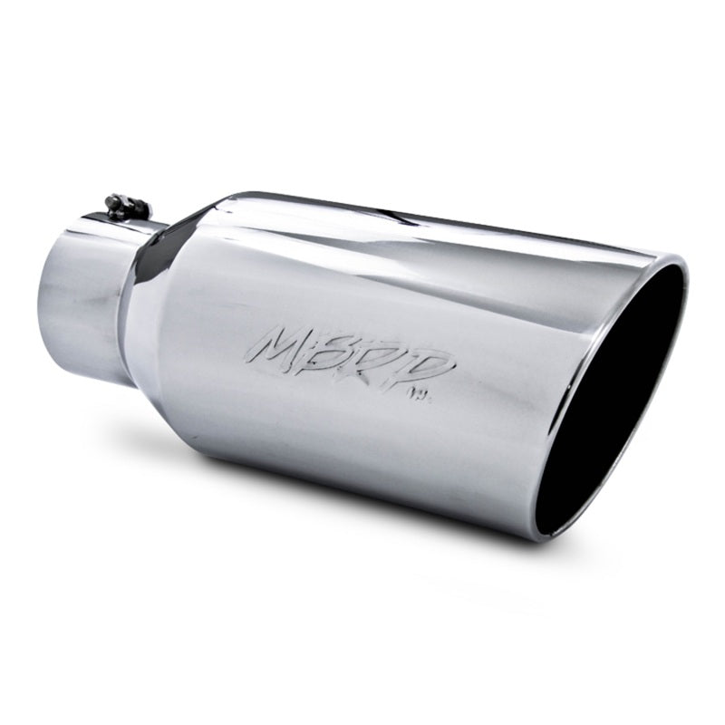 MBRP Universal Tip 8in OD Rolled End 5in Inlet 18in Length T304 MBRP Steel Tubing