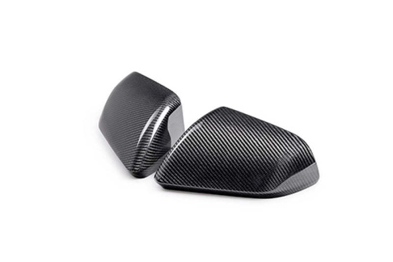 Ford Racing 24-25 Mustang (w/o Turn Signals) Carbon Fiber Mirror Skull Caps - Gloss Ford Racing Spoilers