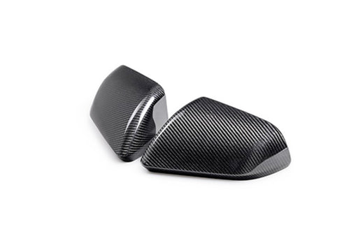 Ford Racing 24-25 Mustang (w/o Turn Signals) Carbon Fiber Mirror Skull Caps - Gloss Ford Racing Spoilers