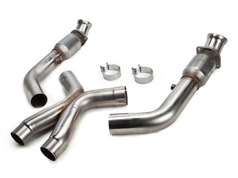 Kooks 11-14 Ford Mustang GT 5.0L 4V 3in x 2 3/4in OEM Cat X Pipe Kooks HDR Req Kooks Headers X Pipes