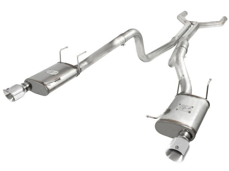 aFe MACHForce XP Cat-Back Exhaust 3in SS w/ Polished Tips 11-14 Ford Mustang GT V8 5.0L aFe Catback