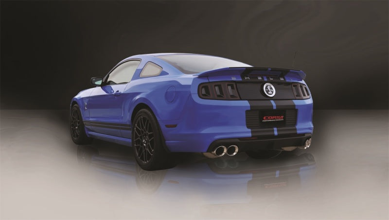 Corsa 2013-2014 Ford Mustang Shelby GT500 5.8L V8 Polished Sport Axle-Back Exhaust CORSA Performance Axle Back