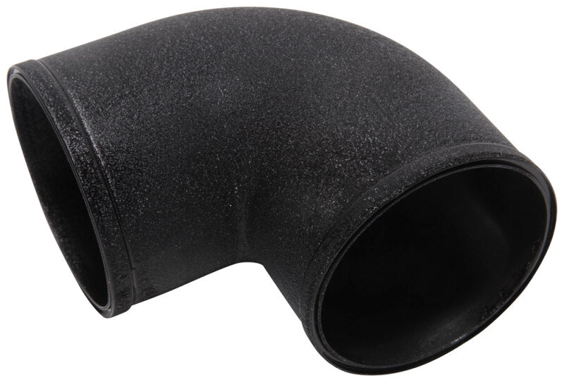 Spectre Tube Intake 3in od 90 Degree - Black Spectre Aluminum Tubing