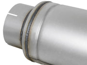 aFe ATLAS Aluminized Steel Muffler 5in Center/Center 24in L x 7in Diameter - Round Body aFe Muffler