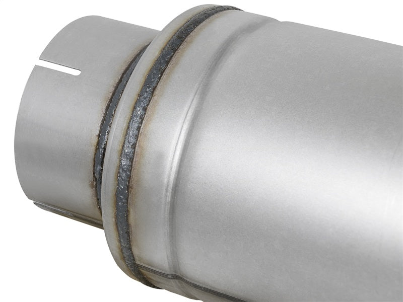 aFe ATLAS Aluminized Steel Muffler 5in Center/Center 24in L x 7in Diameter - Round Body aFe Muffler