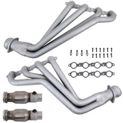 BBK 10-15 Camaro LS3 L99 Long Tube Exhaust Headers With Converters - 1-3/4 Chrome BBK Headers & Manifolds