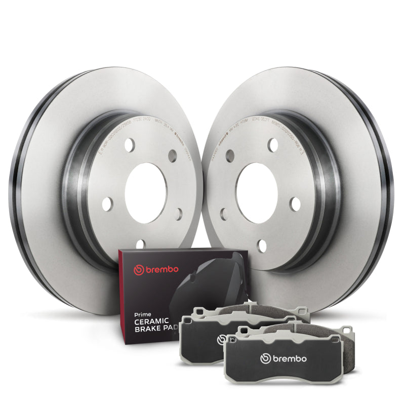 Brembo OE 07-14 Ford Mustang Front Disc Brake Kit Brembo OE Brake Rotors - OE