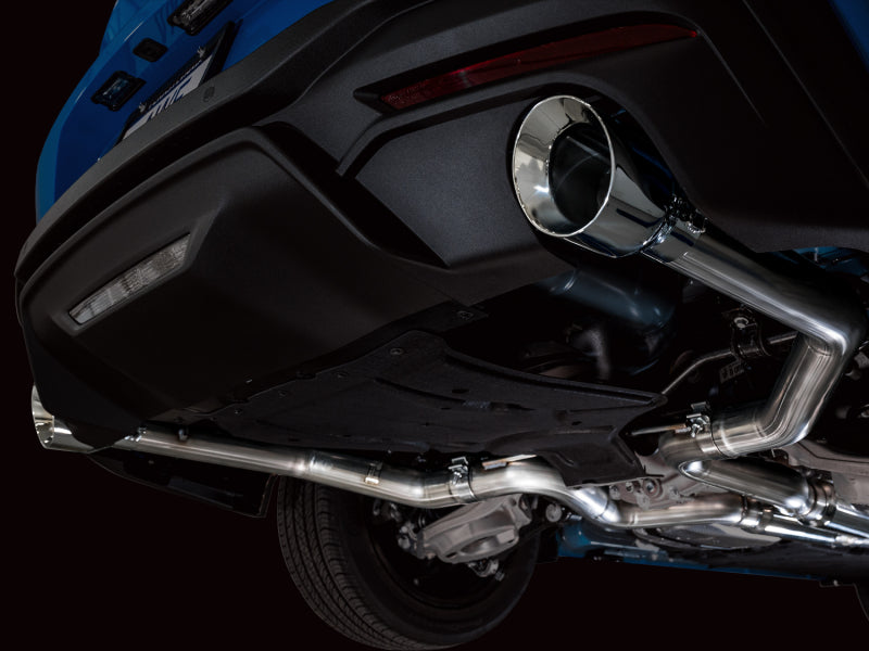 AWE 2024 Ford Mustang GT Fastback S650 RWD Track Edition Cat-Back Exhaust w/ Dual Chrome Silver Tips AWE Tuning Catback