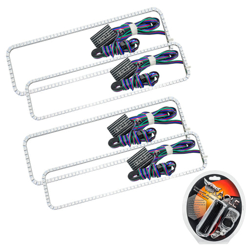 Oracle Ford F250 05-07 Halo Kit - ColorSHIFT ORACLE Lighting Headlights