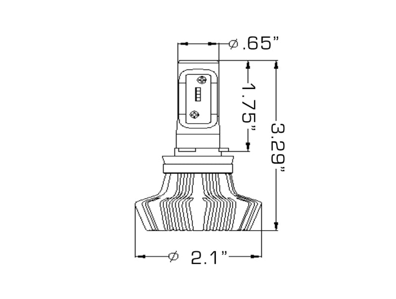 Oracle H16 4000 Lumen LED Headlight Bulbs (Pair) - 6000K ORACLE Lighting Bulbs