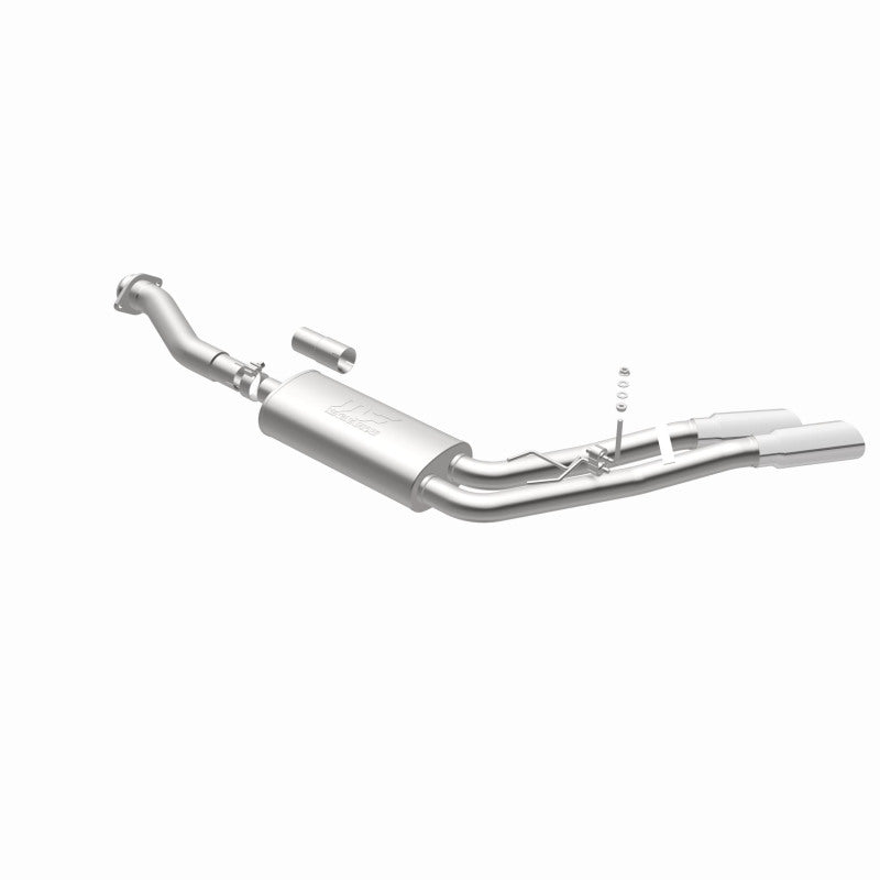 MagnaFlow 11-13 Ford F-150 Pickup Dual Same Side Before P/S Rear Tire Stainless CatBack Perf Exhaust Magnaflow Catback