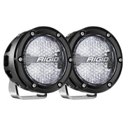 Rigid Industries 360-Series 4in LED Off-Road Diffused Beam - RGBW Backlight (Pair) Rigid Industries Light Bars & Cubes