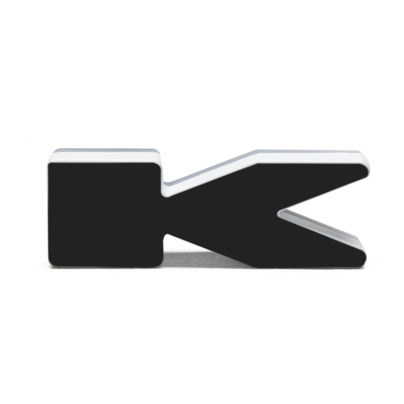ORACLE Lighting Universal Illuminated LED Letter Badges - Matte Blk Surface Finish - K ORACLE Lighting Light Accessories and Wiring