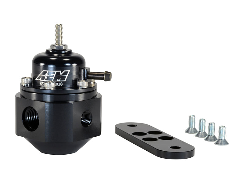 AEM Universal Black Adjustable Fuel Pressure Regulator AEM Fuel Pressure Regulators