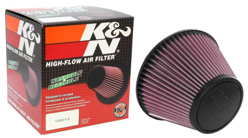 K&N Universal Clamp-On Air Filter 6in FLG / 7-1/2in B / 4-1/2in T / 5in H K&N Engineering Air Filters - Universal Fit