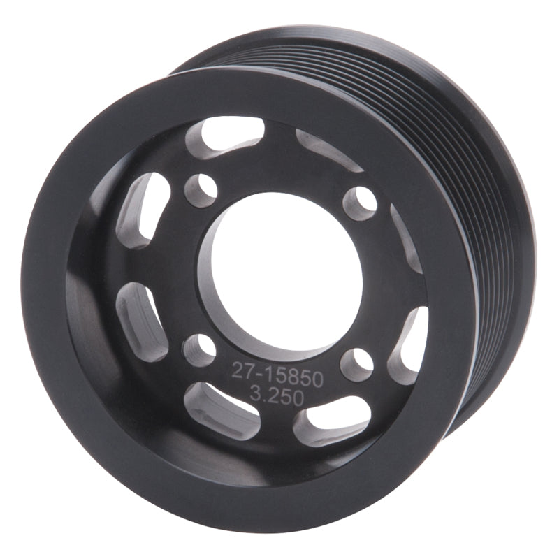 Edelbrock Pulley Supercharger Enforcer 10 Rib 3 25In Black Edelbrock Supercharger Pulleys