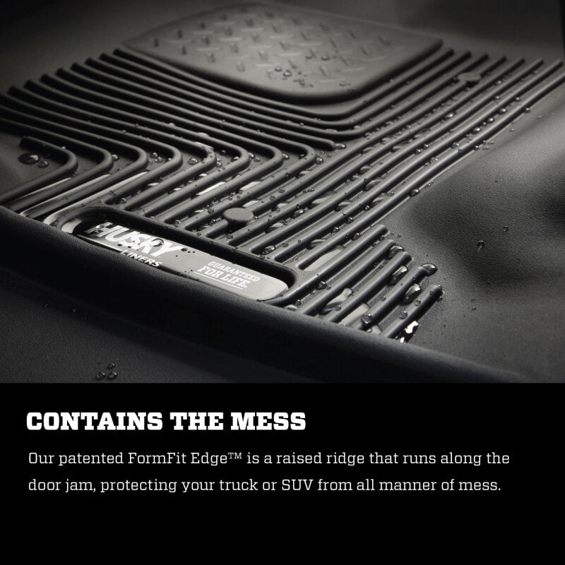 Husky Liners 99-07 Ford F-250 Super Duty Crew Cab X-act Contour Front Floor Liners (Black) Husky Liners Floor Mats - Rubber