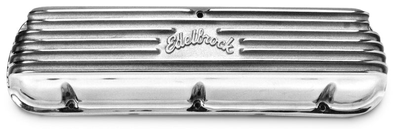 Edelbrock Valve Cover Classic Series Ford 1962-95 221 351W V8 Polshed Edelbrock Valve Covers
