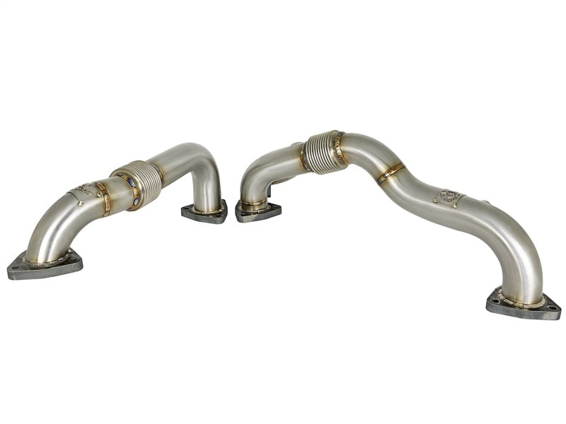 aFe Twisted Steel Header Up-Pipe 08-10 Ford Diesel Trucks V8-6.4L (td) aFe Headers & Manifolds