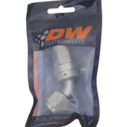 DeatschWerks 8 AN Female Flare Swivel 60-degree Hose End CPE - Anodized DW Titanium DeatschWerks Fittings