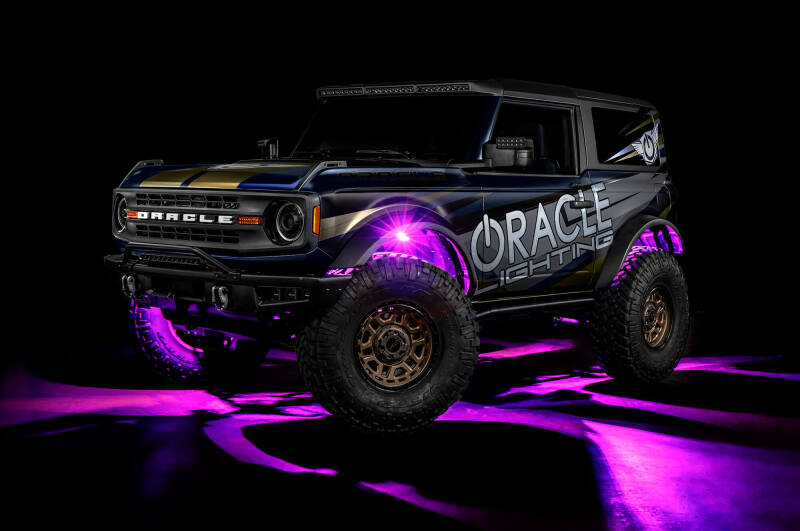 Oracle Underbody RGB+W Wheel Well Rock Light Kit - 8 PCS - ColorSHIFT ORACLE Lighting Light Bars & Cubes