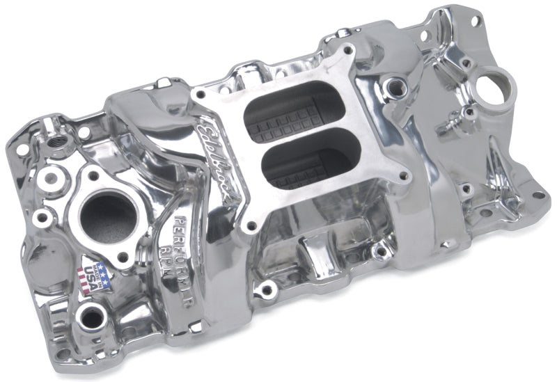 Edelbrock Perf RPM Manifold Polished Edelbrock Intake Manifolds