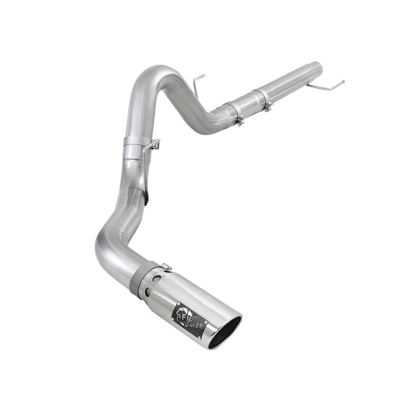 aFe Large Bore-HD 4in 409 SS DPF-Back Exh 18-19 Ford F-150 V6-3.0L (td) w/ Polished Tip 49-43106-P aFe