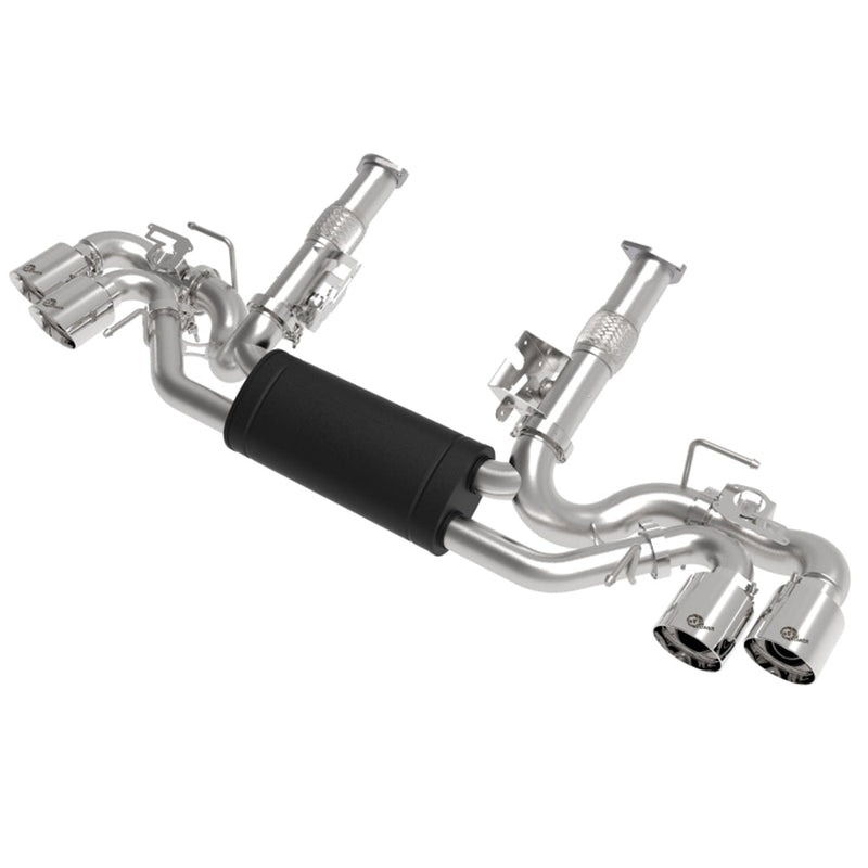 aFe MACH Force-Xp 3in to 2-1/2in 304SS Cat-Back 2020 Chevy Corvette (C8) 6.2L - Polished Tip 49-34124-P C8 CORVETTE