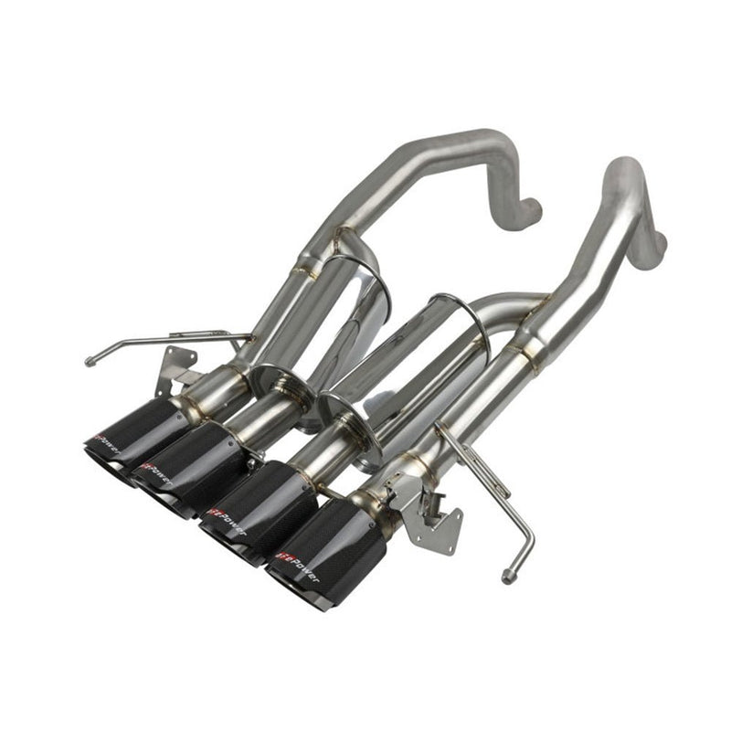 aFe MACHForce XP Exhaust Corvette Z06 304SS Axle Back with Carbon Fiber Tips 15-19 aFe