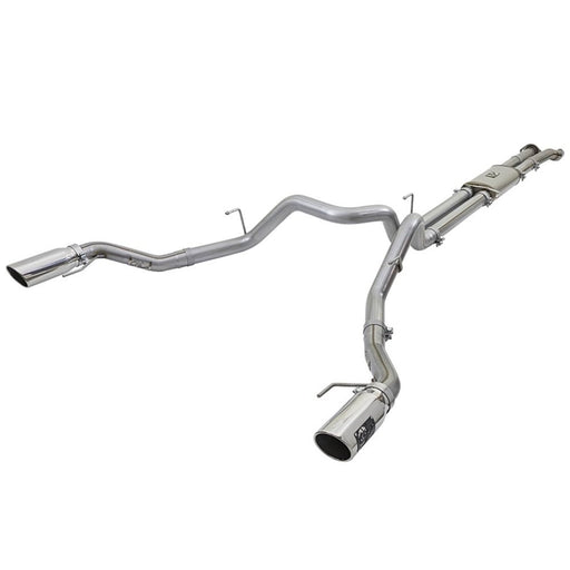 aFe MACHForce XP Exhaust Cat-Back SS-409 2017 Ford F-150 Raptor V6-3.5L (tt) w/ Polished Tips 49-43045-P aFe